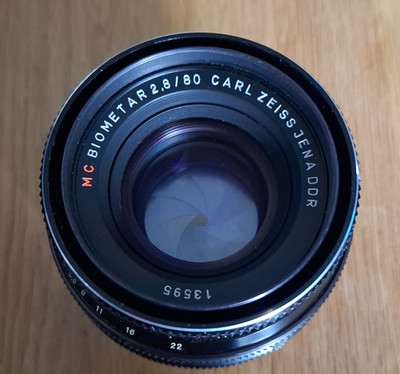 Carl Zeiss Jena Biometar 2.8/80 MC f/2,8 manuell Standard Pentacon Six SN 13595