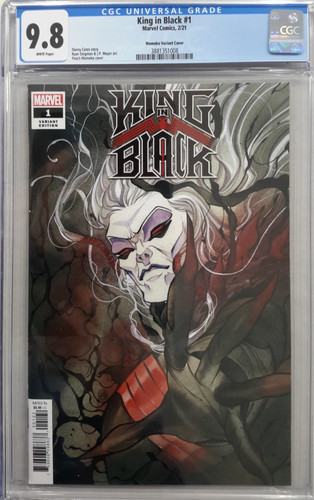 *KING IN BLACK #1 CGC 9.8*MARVEL COMICS 2021*VENOM*PEACH MOMOKO VARIANT*SPIDER*