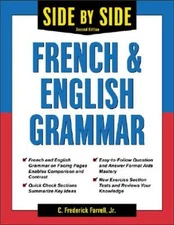 Side-By-Side French and English Grammar - Paperback - VERY GOOD