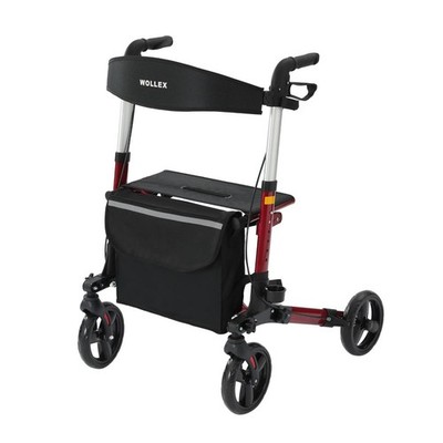 Sitwell Aluminium Rollator Faltbar Gehhilfe inkl. Einkaufstasche