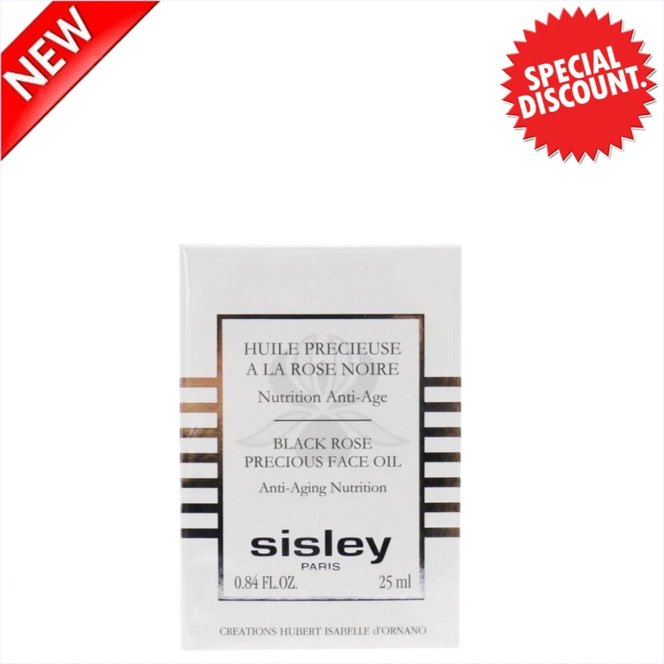 Aceite facial precioso Sisley Black Rose nuevo en caja 0,84 oz 25 ml cuidado de la piel antienvejecimiento Foto 2 de 2