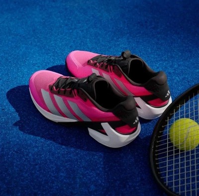 Adidas SZ 11 Adizero Ubersonic 5 Tennis Court Shoes Men's Pink Black JQ2901