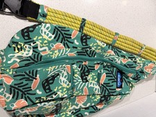 KAVU Original Rope Sling Crossbody Backpack Tropical Floral Green