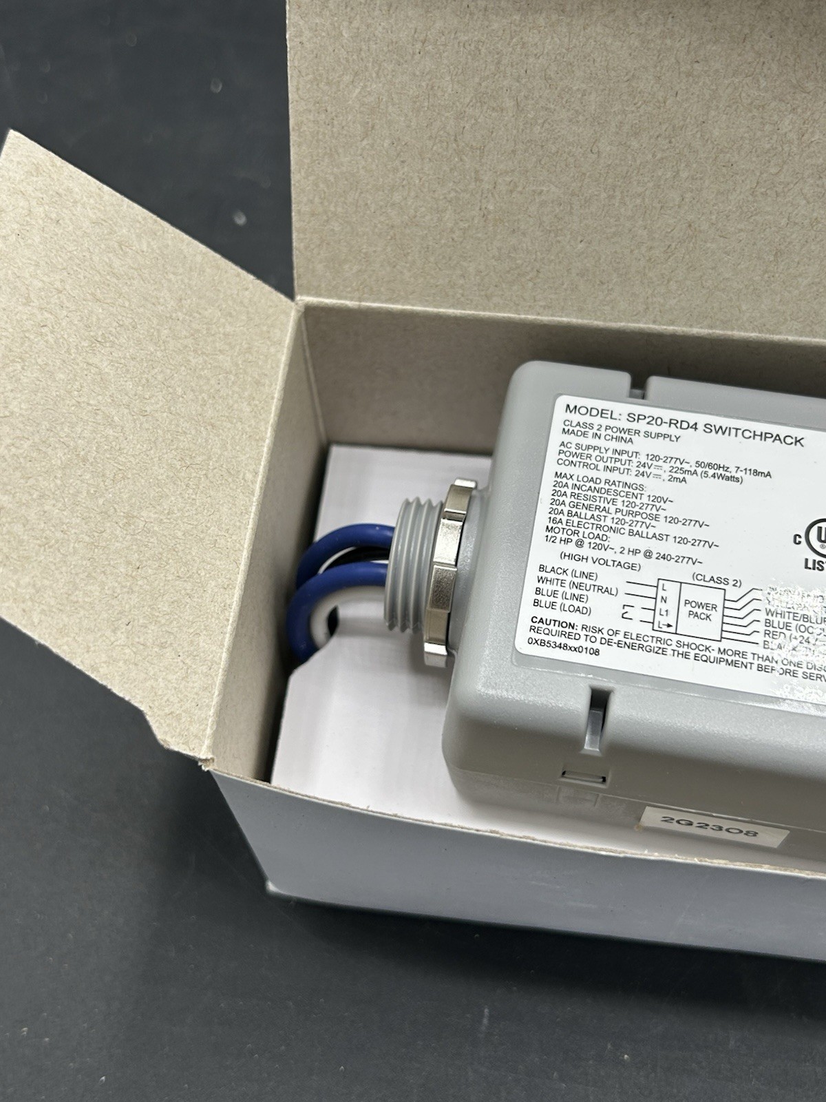 Cooper Lighting SP20-RD4 Occupancy Sensor Switch Power Pack 12993179 NEW