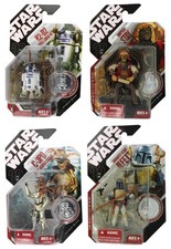 2007 Hasbro Star Wars 30th Anniversary ROTJ Sealed Figure with Coin Lot (4)