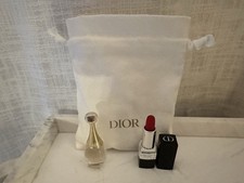 Dior Beauty Set That Includes A Draw String Pouch And 2 Deluxe Sized Samples New