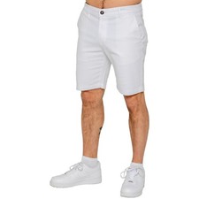Mens Plain Shorts Enzo Casual Cotton Stretch Summer Slim Fit Half Pants