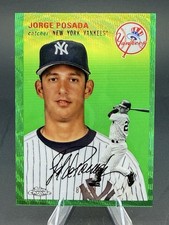 2023 Topps Chrome Platinum Jorge Posada #373 Green Wave Refractor /99