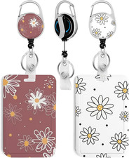 2 Pack Flower ID Badge Holder with Heavy Duty Retractable Reel 9