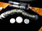 Lustrous White Cartwheel Gem Brilliant Uncirculated 1943-D Lincoln Penny Roll L1