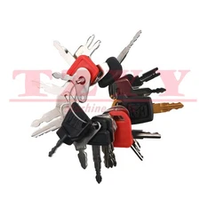 21 Heavy Equipment Keys Set Fits CAT Case Kubota Volvo JCB Komatsu Doosan Bobcat