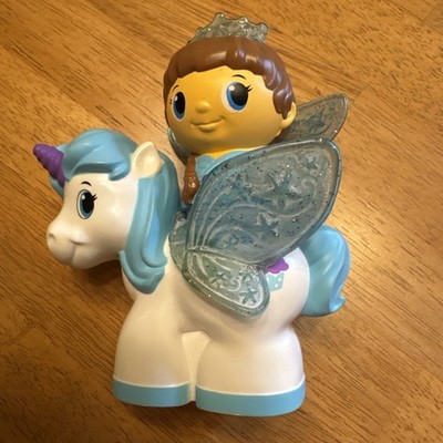 MEGA BLOKS FIRST BUILDERS LIL PRINCESS FAIRY UNICORN FIGURE 