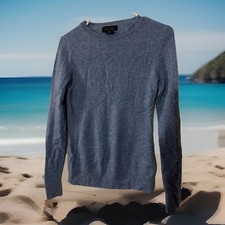 Tahari Cashmere Sweater Womens Small Blue