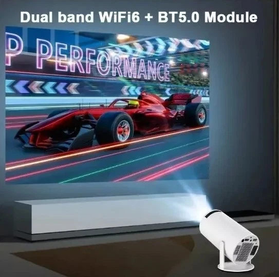 5G 4K Projector Smart HD WiFi Bluetooth HDMI USB IOS/Android Home Theater UK - Image 4 of 4
