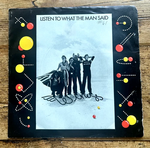 Original 1975 PAUL McCARTNEY & WINGS "Listen to What the Man Said " 45 PS!