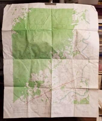 1965 Orig USGS Topo Map Elkton West VIRGINIA Quad Scouts BSA Hiking Folded