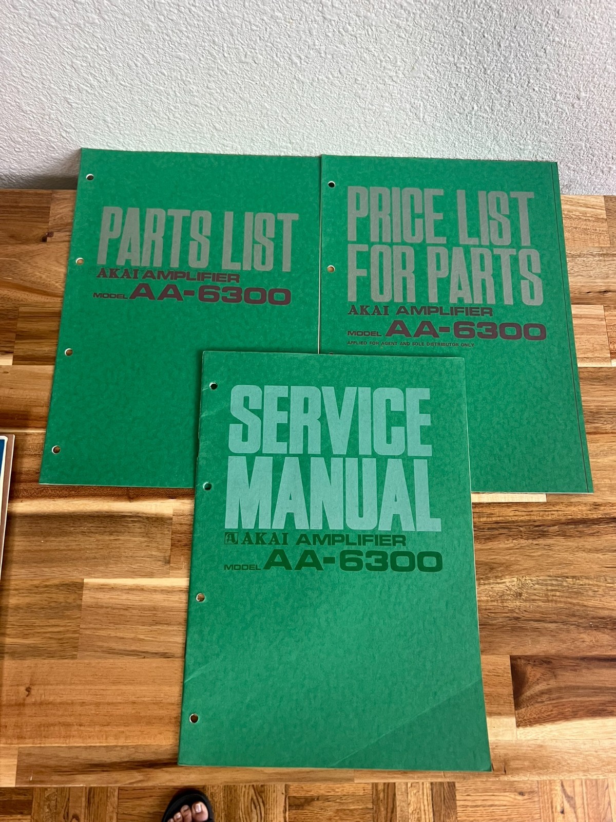 Original AKAI AA-6300 Amplifier Service Manual / Schematic