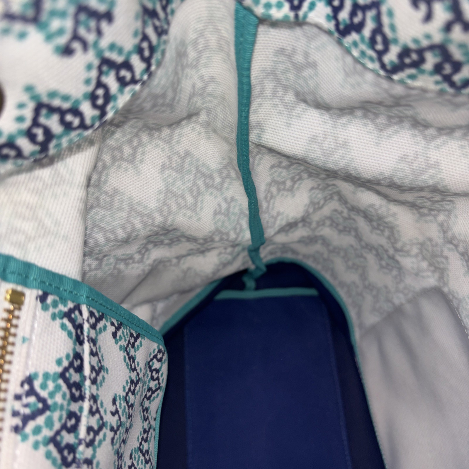 Vineyard Vines Cotton Drawstring Backpack Blue Te… - image 20