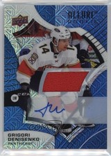 2021 Upper Deck Allure Rookies Blue Line Jersey 67/75 Grigori Denisenko Auto 1q2