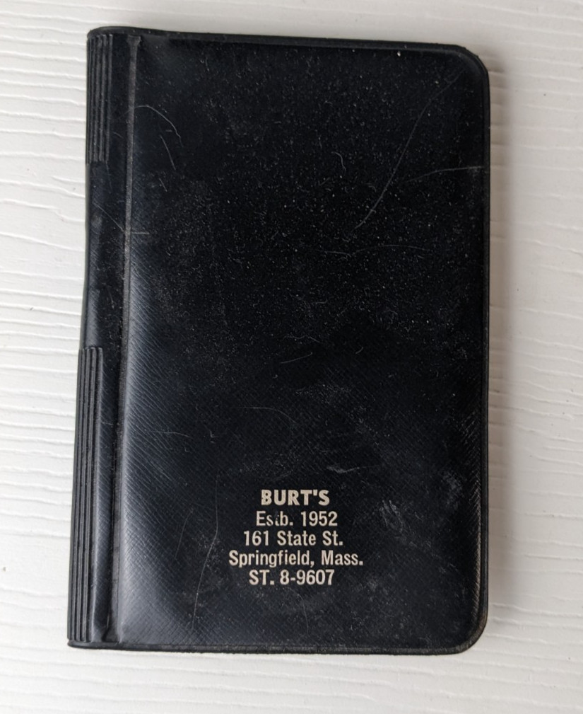 VTG 1964 Address Book Memo Pad Calendar & gyro pilot Pen Unused black Plastic