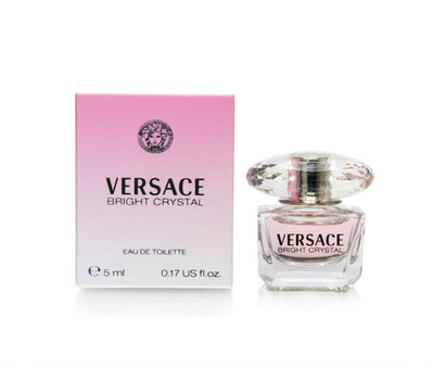 Versace Bright Crystal Eau De Toilette Mini 0.17 oz  5 ml in box