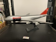 NORTHWEST AIRLINES Boeing 747-200 CARGO  1:400 Plastic Model & Stand #N64DUS