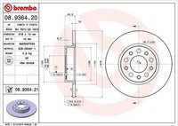2X Brembo Bremsscheibe Hinterachse U.A. FüR Alfa Romeo, Fiat, Jeep