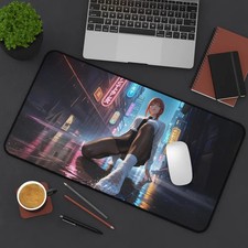 Anime Waifu Mouse Pad, Aesthetic Anime Girl Desk Mat, Ecchi Style Waifu, Gamer G