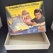 Vintage Crayola Playtime Office Set 1983 RARE Empty Box For Case