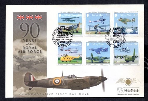 Isle of Man - 2008 90 Years of the Royal Air Force First Day Cover