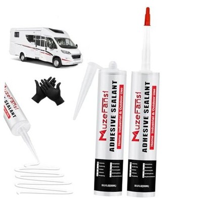 RV Roof Sealant, 2 Packs Non-Leveling Lap Sealant for RV 2 Packs Non Leveling