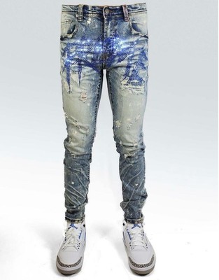 preme crystal denim