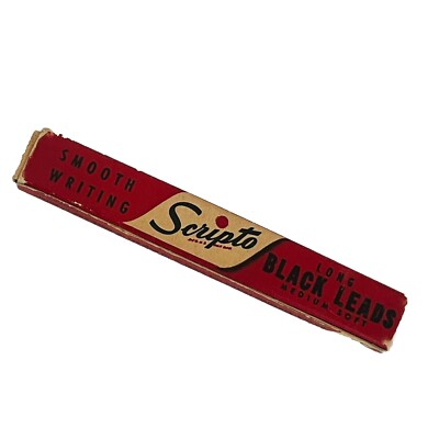 Vintage Scripto smooth writing long Medium Soft leads box E 630