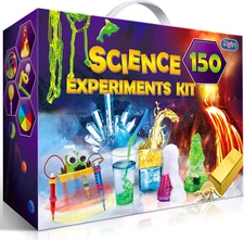 150 Experiments Science Kit for Kids STEM Educational Toys Crystal Growing