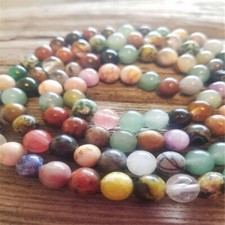 Natural Multi-color Stone 7 color chakra Buddha Beads Bracelet Sacred Bohemia