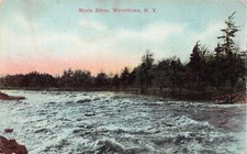 Watertown NY New York Black River Jefferson County Early 1900s Vtg Postcard A8