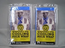 2 OccuNomix MiraCool  PVA Cooling Neck Wrap w/Sun Protection Fishing Sports Work