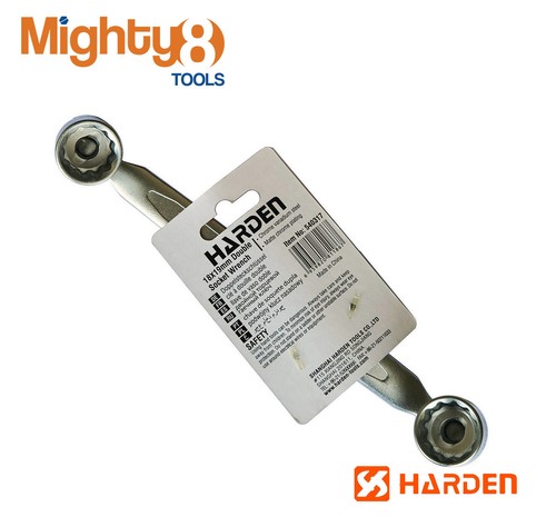 6PC Hinged Swivel Flex Double Head 12pt Socket Saltus Wrench 8x9-18x19mm - Afbeelding 5 van 5