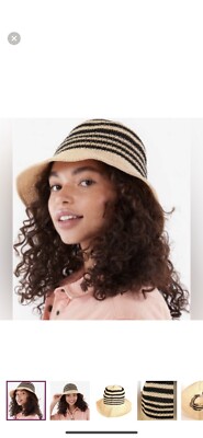 Summer & Rose Striped Bucket Hat NEW IN ORIGINAL PACKAGING 