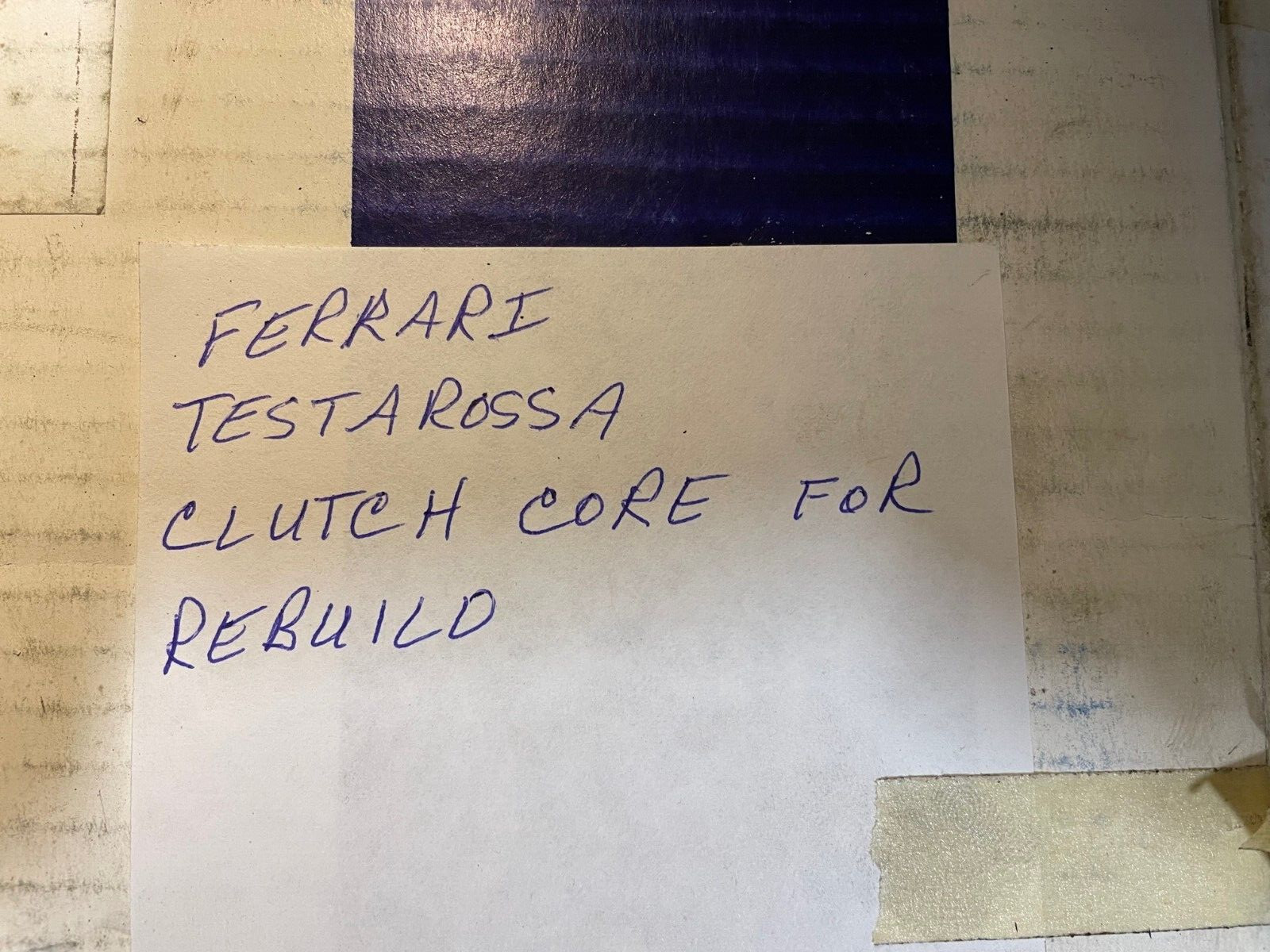 Ferrari Testarossa Clutch Core for rebuild AP Racing