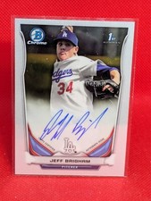 2014 Bowman Draft Chrome Pick Jeff Brigham #BCA-JB Los Angeles Dodgers Auto