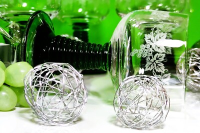 Wein Glas Römer Schott Zwiesel grün Trompete 0,2l Reben Ruwer Perfektes Dinner