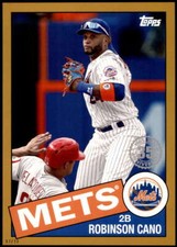 Robinson Cano 2020 Topps 1985 35th Anniversary Series 2 5x7 Gold #85TB-26 3/10 M
