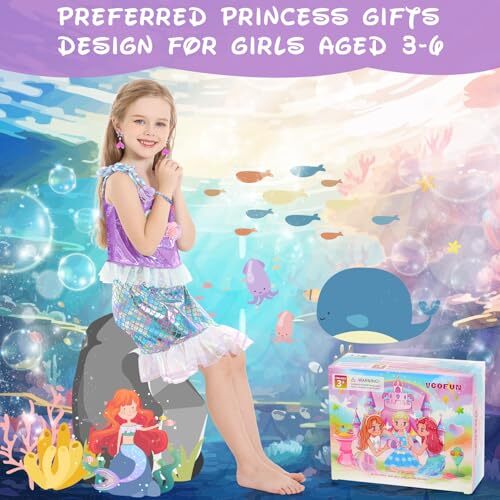 Prinzessin Anziehkleidung für kleine Mädchen - Prinzessin Kleider für Mädchen Kleid - Bild 3 von 7