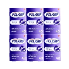 POLI GRIP COMFORT SEAL STRIPS      40EA (Pack of 6)