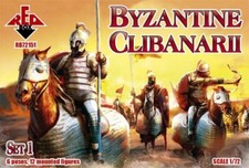 REDBOX 1:72 RB72151 BYZANTINE CLIBANARII SET 1 BROWN 12 MOUNTED FIGURES
