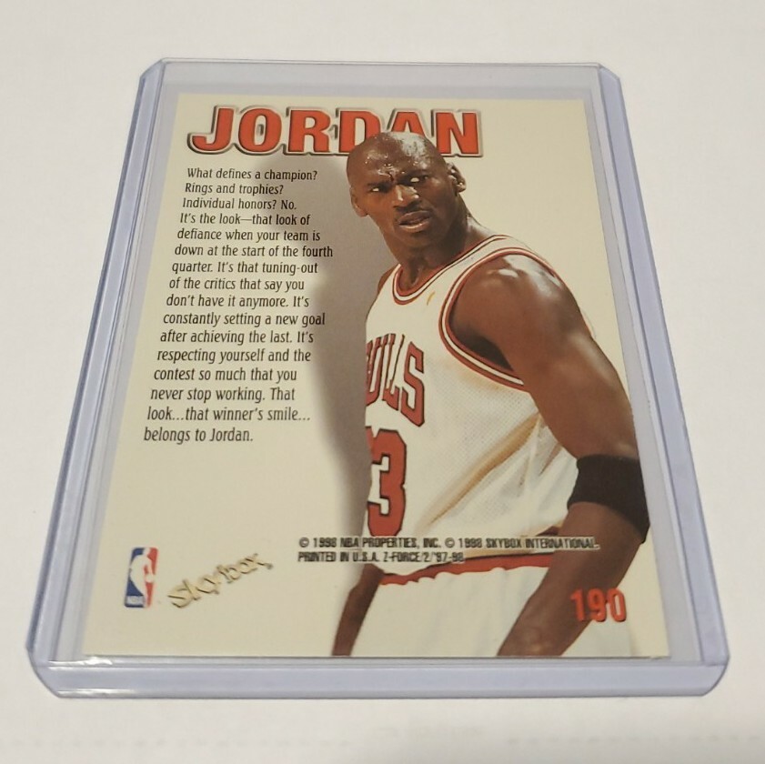 199697 Skybox ZForce MICHAEL JORDAN Zuperman Basketball CARD 190 MT