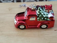red truck christmas ornaments