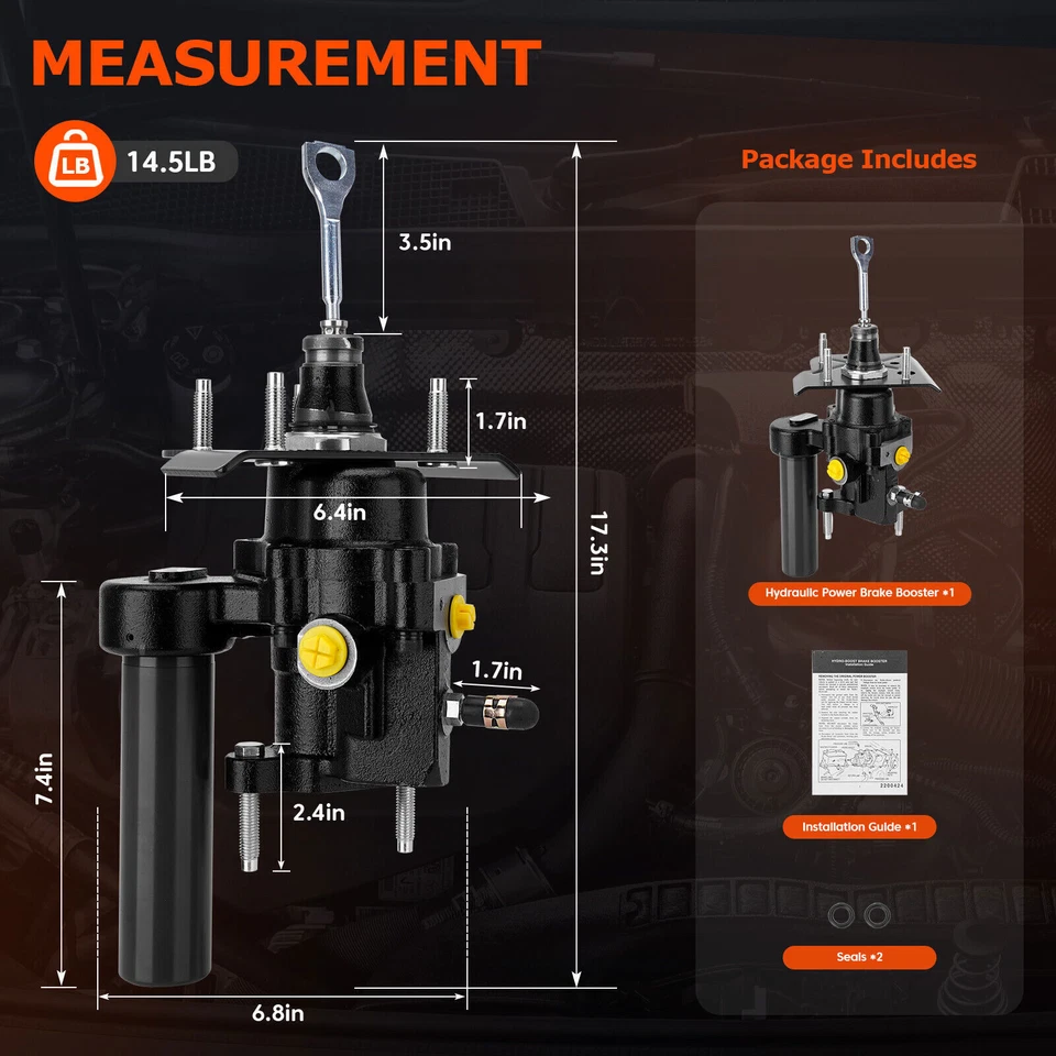 52-7370 Hydro-Boost Hydraulic Power Brake Booster for Cadillac Escalade Chevy - Image 3 of 4
