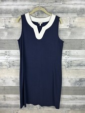 Talbots Medium Two Tone Sleeveless Boat Dress